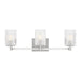 Myhouse Lighting Generation Lighting - GLV1043EN/BS - Three Light Wall / Bath - Lando - Brushed Steel