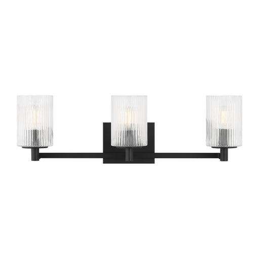 Myhouse Lighting Generation Lighting - GLV1043EN/MBK - Three Light Wall / Bath - Lando - Midnight Black