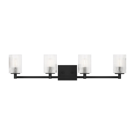 Myhouse Lighting Generation Lighting - GLV1044EN/MBK - Four Light Wall / Bath - Lando - Midnight Black
