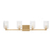 Myhouse Lighting Generation Lighting - GLV1044EN/SB - Four Light Wall / Bath - Lando - Satin Bronze
