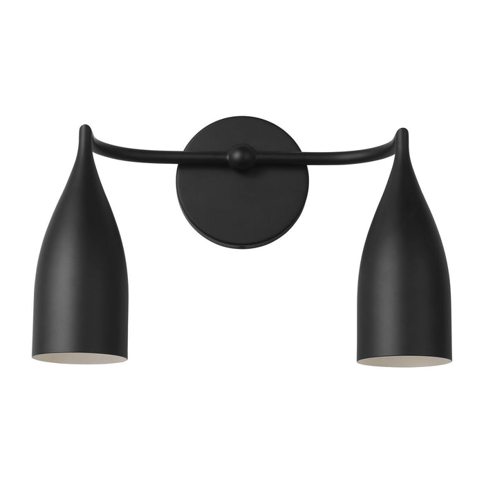 Myhouse Lighting Generation Lighting - GLV1082MBK - Two Light Vanity - Maya - Midnight Black