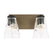Myhouse Lighting Generation Lighting - GLV1112MBKCRO - Vanity - Dunton - Midnight Black