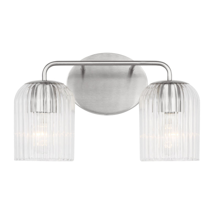 Myhouse Lighting Generation Lighting - GLV1132BS - Two Light Vanity - Eisele - Brushed Nickel