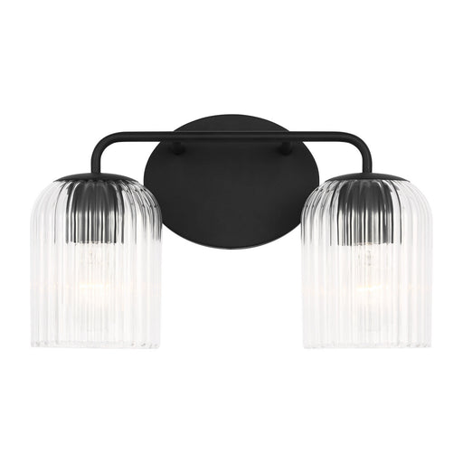 Myhouse Lighting Generation Lighting - GLV1132MBK - Two Light Vanity - Eisele - Midnight Black