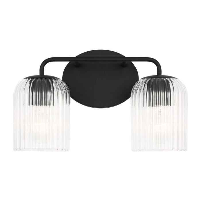 Myhouse Lighting Generation Lighting - GLV1132MBK - Two Light Vanity - Eisele - Midnight Black