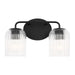 Myhouse Lighting Generation Lighting - GLV1132MBK - Two Light Vanity - Eisele - Midnight Black