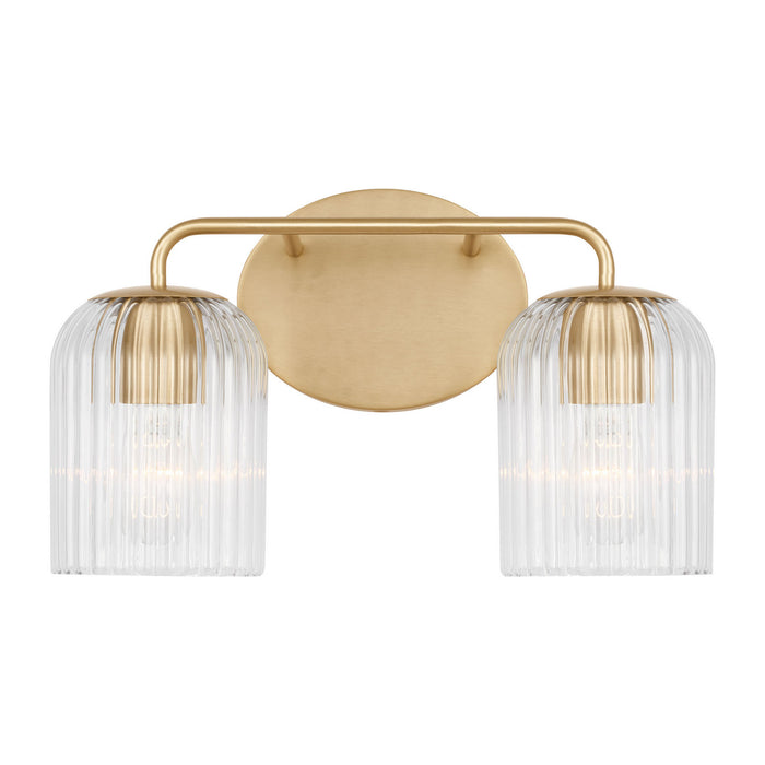 Myhouse Lighting Generation Lighting - GLV1132SB - Two Light Vanity - Eisele - Satin Brass