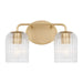 Myhouse Lighting Generation Lighting - GLV1132SB - Two Light Vanity - Eisele - Satin Brass