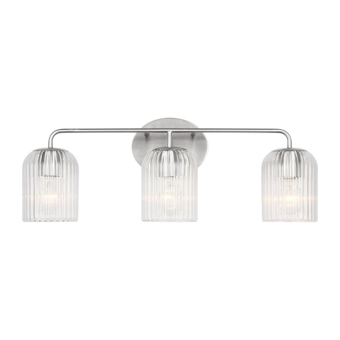 Myhouse Lighting Generation Lighting - GLV1133BS - Three Light Vanity - Eisele - Brushed Nickel