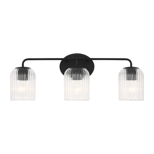 Myhouse Lighting Generation Lighting - GLV1133MBK - Three Light Vanity - Eisele - Midnight Black