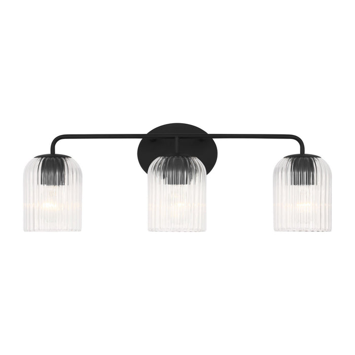 Myhouse Lighting Generation Lighting - GLV1133MBK - Three Light Vanity - Eisele - Midnight Black