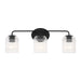Myhouse Lighting Generation Lighting - GLV1133MBK - Three Light Vanity - Eisele - Midnight Black
