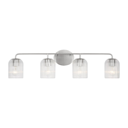 Myhouse Lighting Generation Lighting - GLV1134BS - Four Light Vanity - Eisele - Brushed Nickel