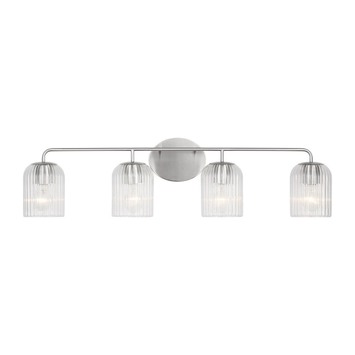 Myhouse Lighting Generation Lighting - GLV1134BS - Four Light Vanity - Eisele - Brushed Nickel