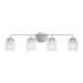 Myhouse Lighting Generation Lighting - GLV1134BS - Four Light Vanity - Eisele - Brushed Nickel