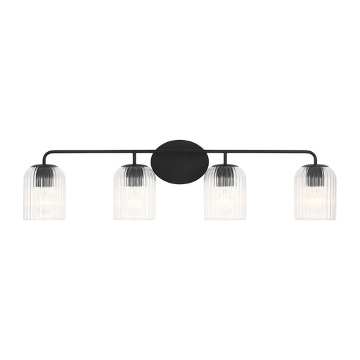 Myhouse Lighting Generation Lighting - GLV1134MBK - Four Light Vanity - Eisele - Midnight Black