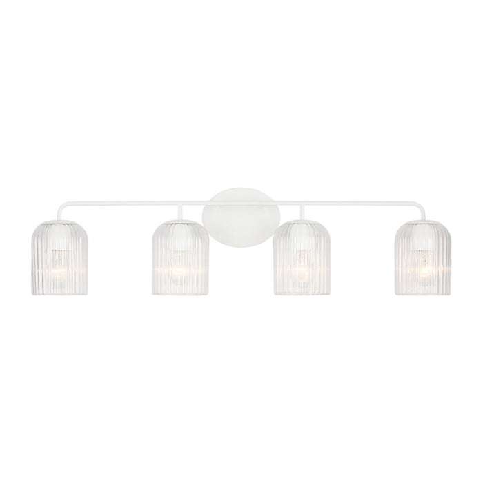 Myhouse Lighting Generation Lighting - GLV1134MWT - Four Light Vanity - Eisele - Matte White