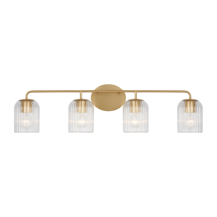 Myhouse Lighting Generation Lighting - GLV1134SB - Four Light Vanity - Eisele - Satin Brass