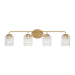 Myhouse Lighting Generation Lighting - GLV1134SB - Four Light Vanity - Eisele - Satin Brass
