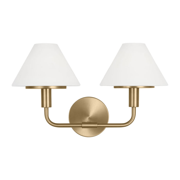 Myhouse Lighting Generation Lighting - GLW1022SB - Wall Sconce - Mendota - Satin Brass