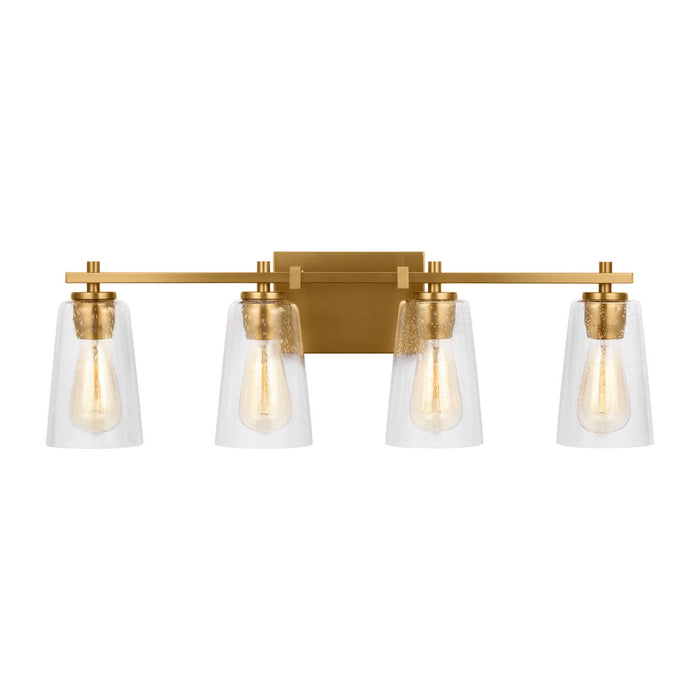 Myhouse Lighting Visual Comfort Studio - VS24304BBS - Four Light Vanity - Mercer - Burnished Brass