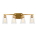 Myhouse Lighting Visual Comfort Studio - VS24304BBS - Four Light Vanity - Mercer - Burnished Brass