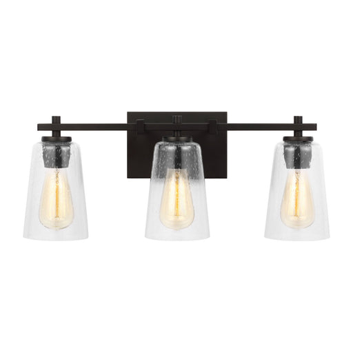 Myhouse Lighting Visual Comfort Studio - VS24303MBK - Three Light Vanity - Mercer - Midnight Black