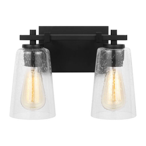 Myhouse Lighting Visual Comfort Studio - VS24302MBK - Two Light Vanity - Mercer - Midnight Black