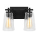 Myhouse Lighting Visual Comfort Studio - VS24302MBK - Two Light Vanity - Mercer - Midnight Black