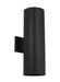 Myhouse Lighting Visual Comfort Studio - SLO1172TXB - Two Light Wall Lantern - Outdoor Cylinders - Textured Black