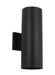 Myhouse Lighting Visual Comfort Studio - SLO1152TXB - Two Light Wall Lantern - Outdoor Cylinders - Textured Black