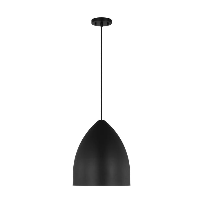 Myhouse Lighting Visual Comfort Studio - DJP1151MBK - One Light Pendant - Huron - Midnight Black