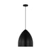 Myhouse Lighting Visual Comfort Studio - DJP1161MBK - One Light Pendant - Huron - Midnight Black