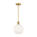 Myhouse Lighting Visual Comfort Studio - DJP1171SB - One Light Pendant - Colewood - Satin Brass