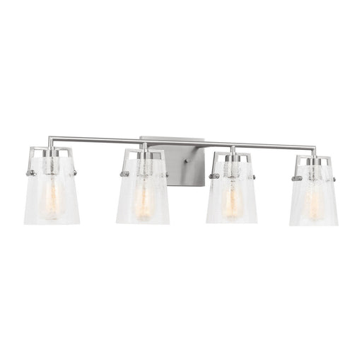 Myhouse Lighting Visual Comfort Studio - DJV1034BSCKG - Four Light Vanity - Crofton - Brushed Nickel