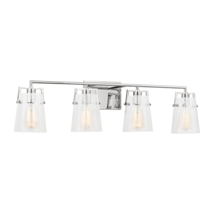 Myhouse Lighting Visual Comfort Studio - DJV1034CHCKG - Four Light Vanity - Crofton - Chrome
