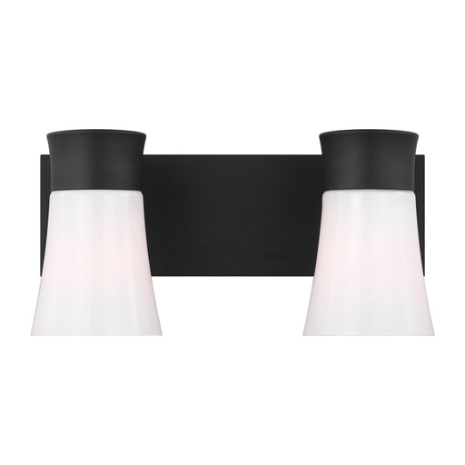 Myhouse Lighting Visual Comfort Studio - DJV1082MBK - Two Light Vanity - Roy - Midnight Black