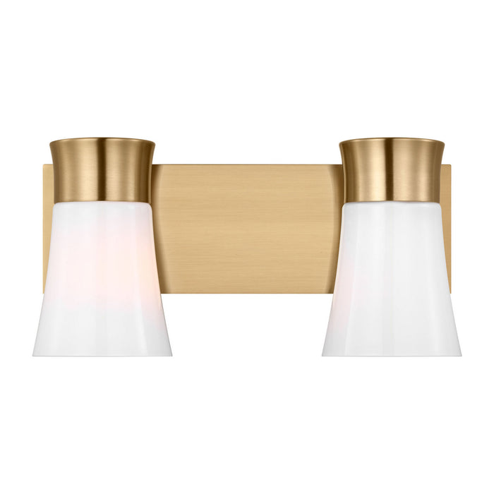 Myhouse Lighting Visual Comfort Studio - DJV1082SB - Two Light Vanity - Roy - Satin Brass