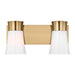 Myhouse Lighting Visual Comfort Studio - DJV1082SB - Two Light Vanity - Roy - Satin Brass