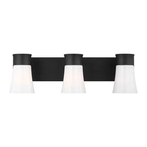 Myhouse Lighting Visual Comfort Studio - DJV1083MBK - Three Light Vanity - Roy - Midnight Black