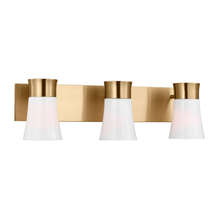 Myhouse Lighting Visual Comfort Studio - DJV1083SB - Three Light Vanity - Roy - Satin Brass