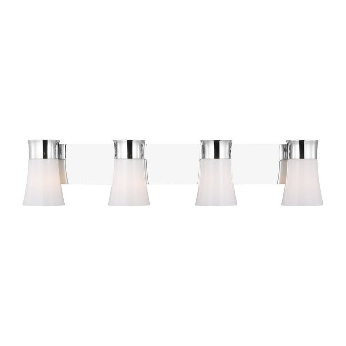 Myhouse Lighting Visual Comfort Studio - DJV1084CH - Four Light Vanity - Roy - Chrome