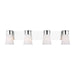 Myhouse Lighting Visual Comfort Studio - DJV1084CH - Four Light Vanity - Roy - Chrome