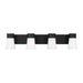 Myhouse Lighting Visual Comfort Studio - DJV1084MBK - Four Light Vanity - Roy - Midnight Black