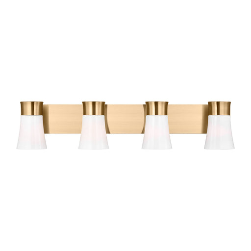 Myhouse Lighting Visual Comfort Studio - DJV1084SB - Four Light Vanity - Roy - Satin Brass
