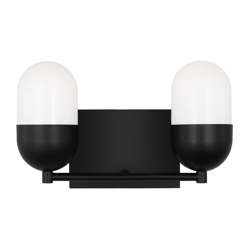 Myhouse Lighting Visual Comfort Studio - DJV1092MBK - Two Light Vanity - Foster - Midnight Black