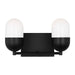 Myhouse Lighting Visual Comfort Studio - DJV1092MBK - Two Light Vanity - Foster - Midnight Black