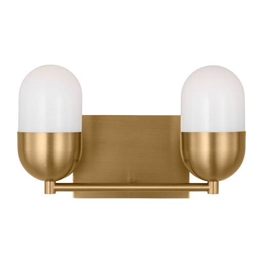 Myhouse Lighting Visual Comfort Studio - DJV1092SB - Two Light Vanity - Foster - Satin Brass