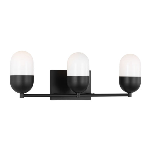 Myhouse Lighting Visual Comfort Studio - DJV1093MBK - Three Light Vanity - Foster - Midnight Black