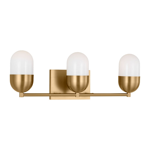 Myhouse Lighting Visual Comfort Studio - DJV1093SB - Three Light Vanity - Foster - Satin Brass